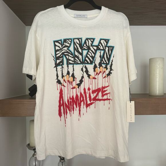 Daydreamer x Free People Kiss Band Tee - Picture 1 of 7